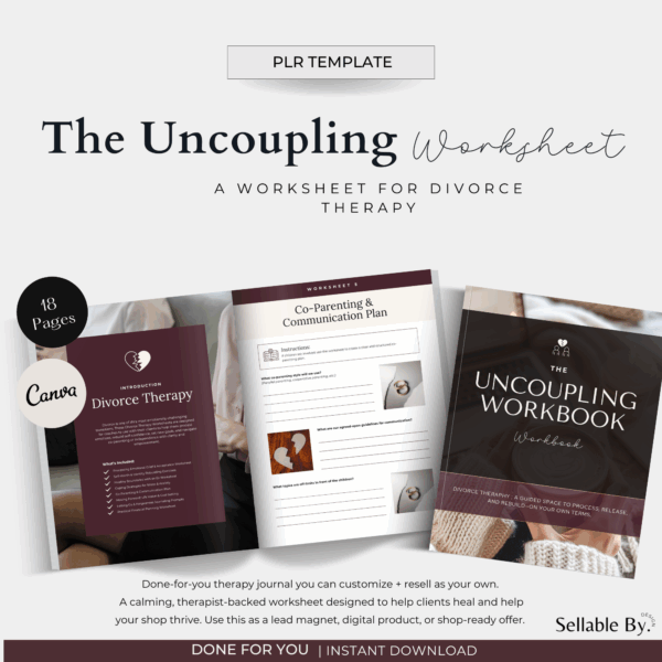 Divorce Therapy Worksheet (PLR Template)