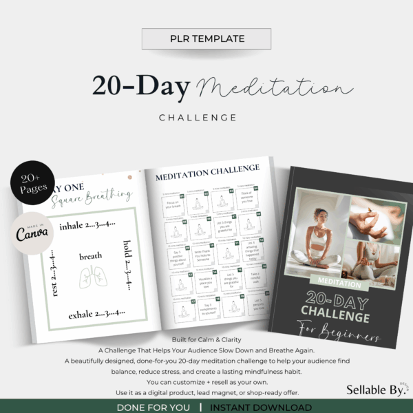20-Day Meditation Challenge (PLR)