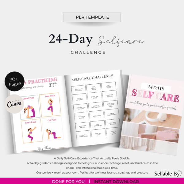 24-Day Self-Care Challenge (PLR)