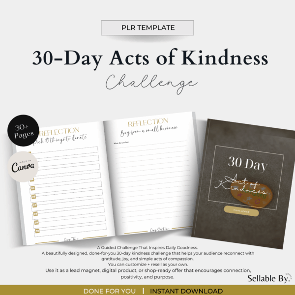 30-Day Acts of Kindness Challenge (PLR)