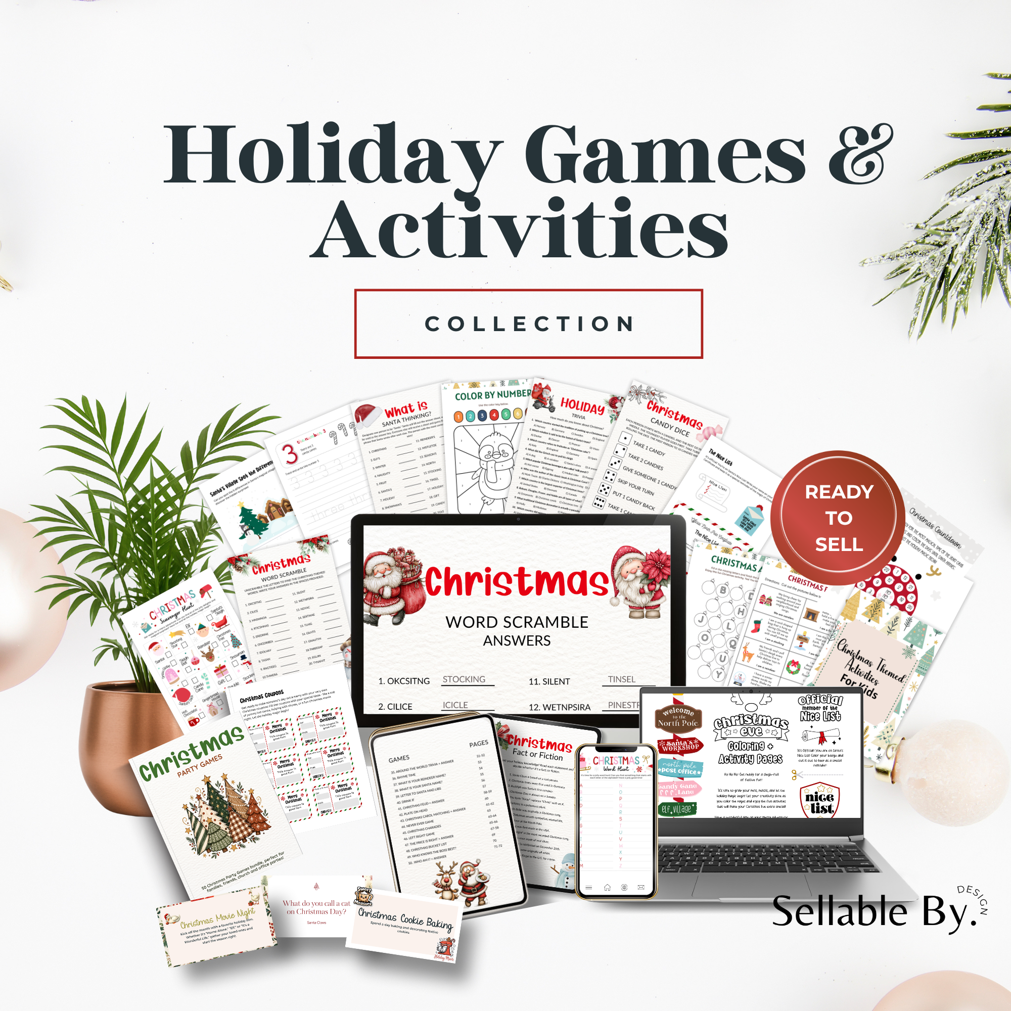 Christmas Games + Activities Collection